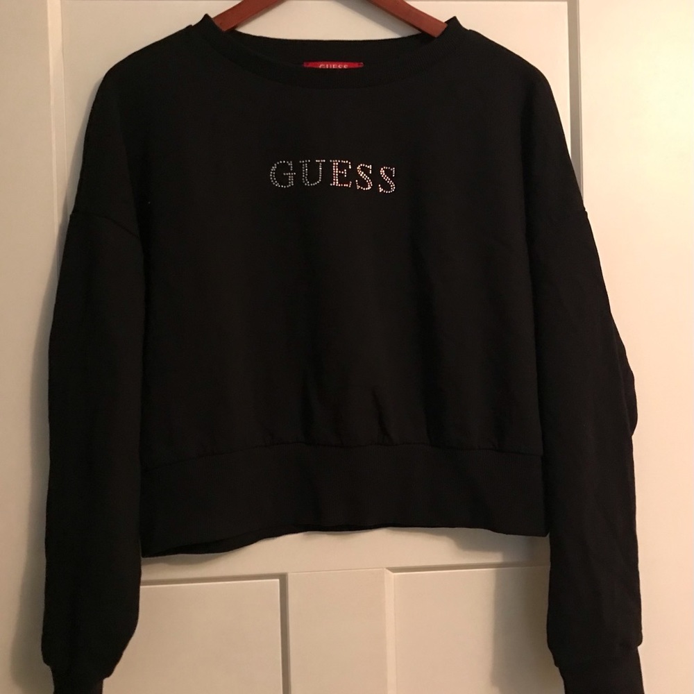 NWOT Guess Jeans Cropped sweatshirt.